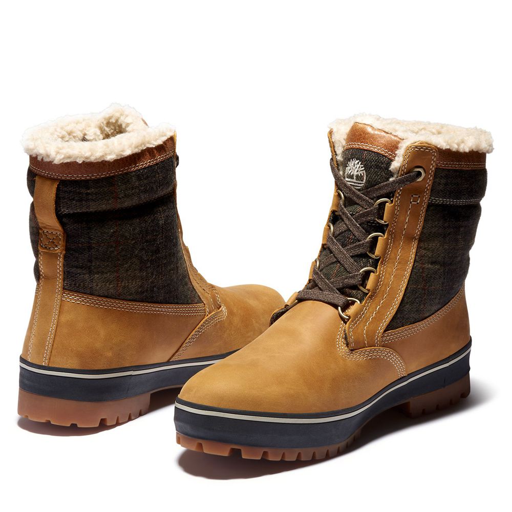 Timberland Mens Snow Boots Spruce Mountain Waterproof - Brown/Black - India NQ3409186